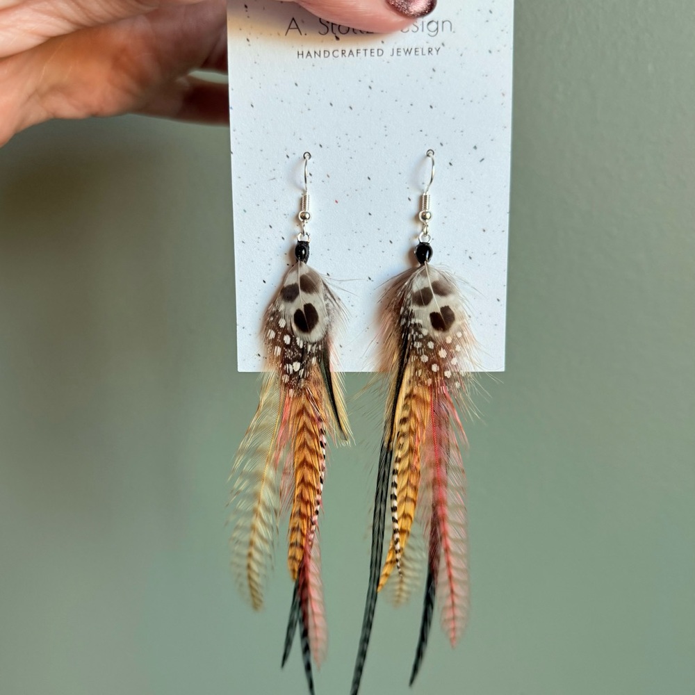 Handcrafted Feather Earrings